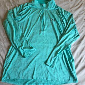 Under Armour Mint Green Pullover Exercise Top Size 2XL